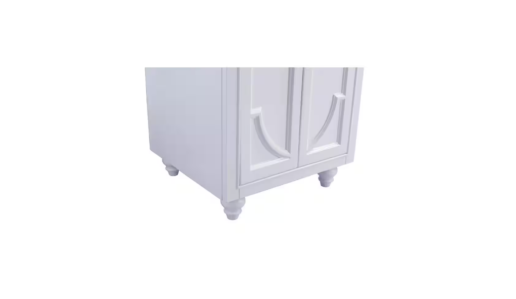 La Viva Odyssey 24 in. W x 22 in. D x 34.5 in. H Bathroom Vanity in White with White Quartz Top