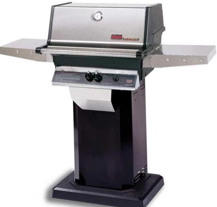 MHP TJK2 Natural Gas Grill With SearMagic Grids On In-Ground Post