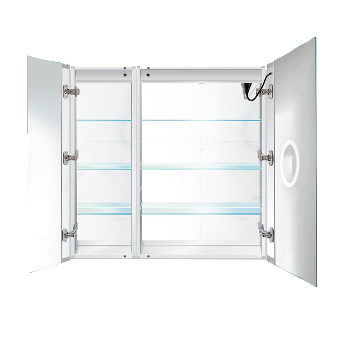 Krugg Svange 3636R 36″ X 36″ LED Bi-View Medicine Cabinet w/Dimmer & Defogger