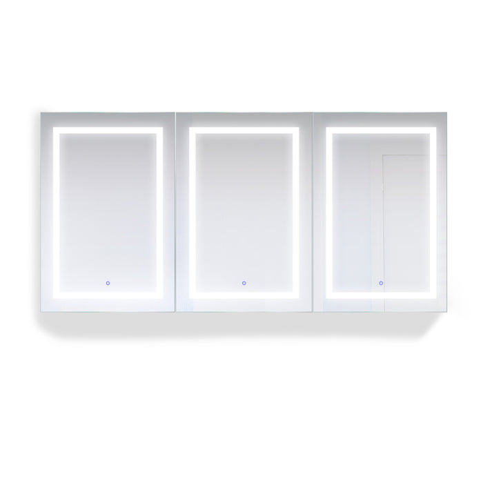 Krugg Svange 72″ X 36″ Triple LED Medicine Cabinet w/Dimmer & Defogger 7236TLRR