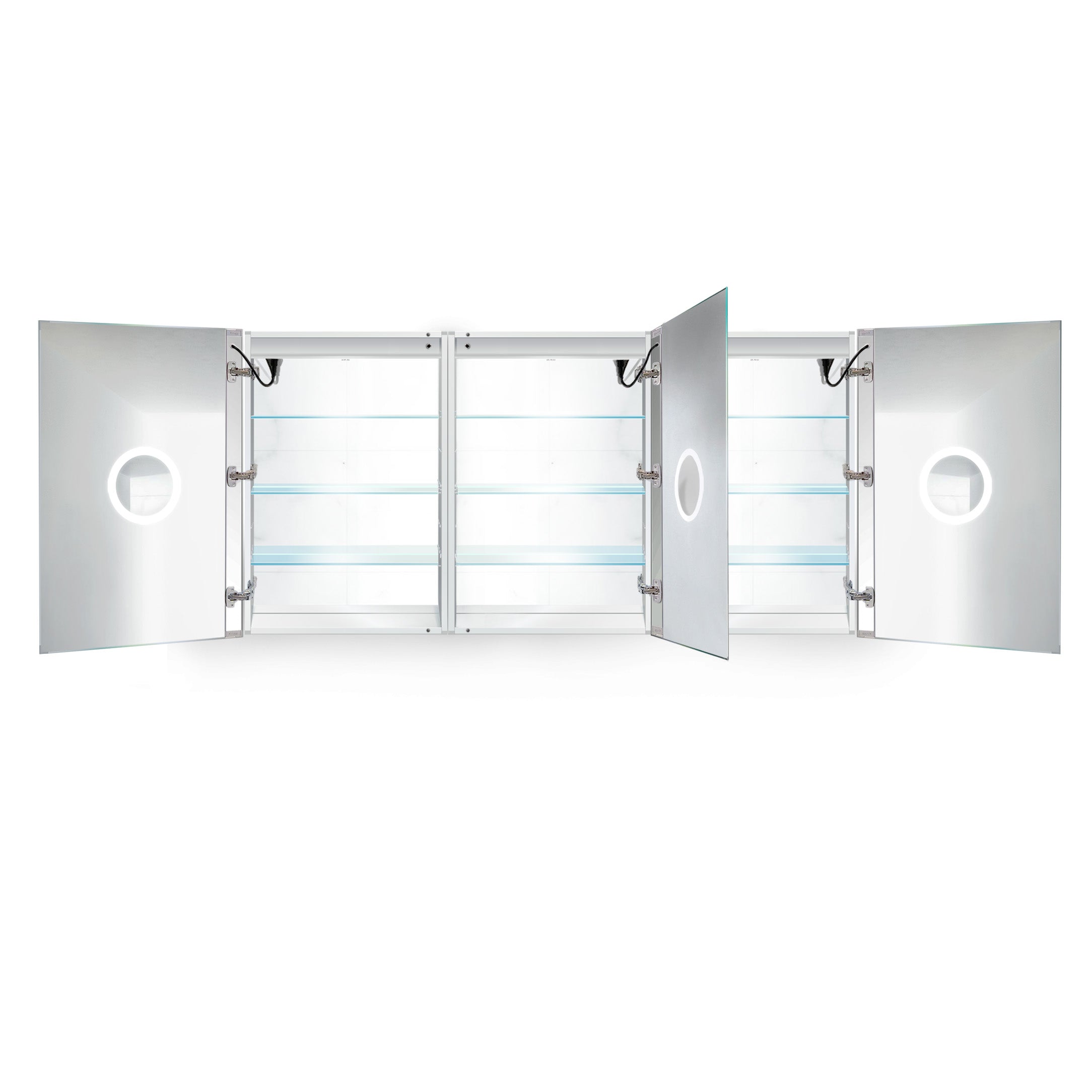 Krugg Svange 72″ X 36″ Triple LED Medicine Cabinet w/Dimmer & Defogger 7236TLRR