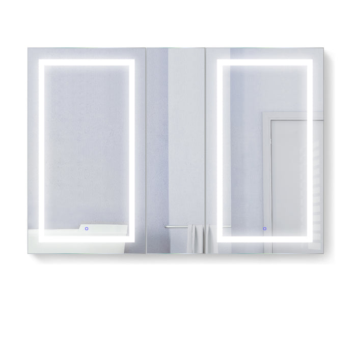 Krugg Svange 60″ X 42″ DLRR Double LED Medicine Cabinet w/Dimmer & Defogger