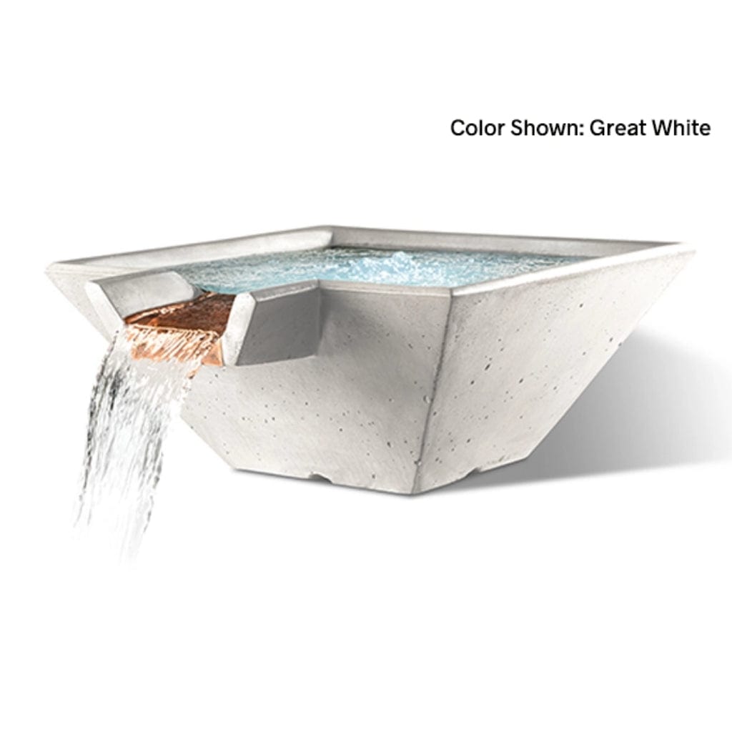 (Discontinued) Slick Rock Concrete 22" Cascade Square Water Bowl KCC22SNL