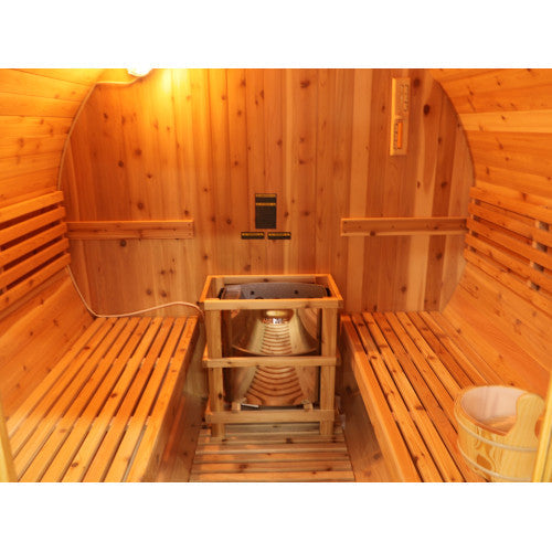 SunRay Galley 4-Person Traditional Barrel Sauna 400SH