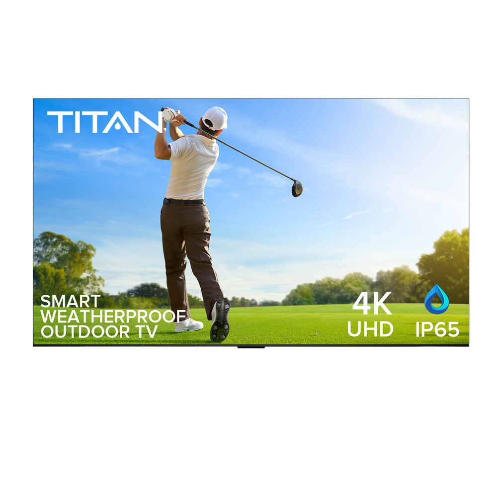 98 Inch Titan Weatherproof Outdoor TV Full Sun T-100 UHD 4K Smart TV Powered By TCL AIPQ Engine Gen3