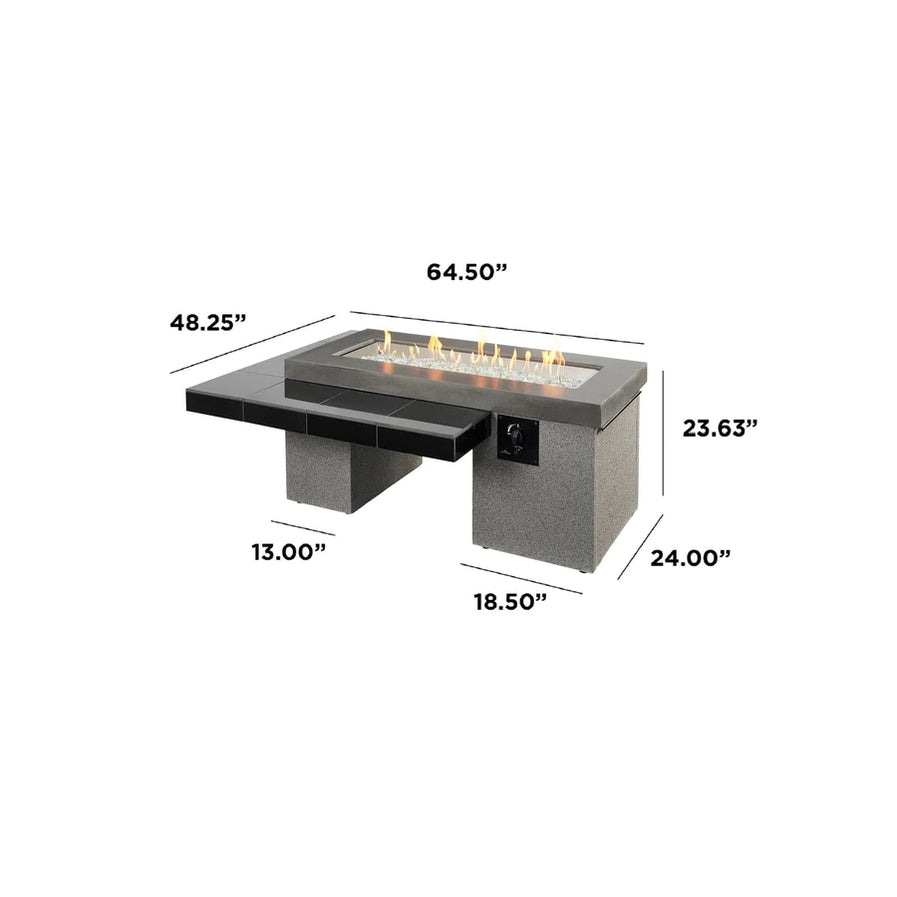 Outdoor Greatroom Uptown Linear Fire Pit Table UPT-1242