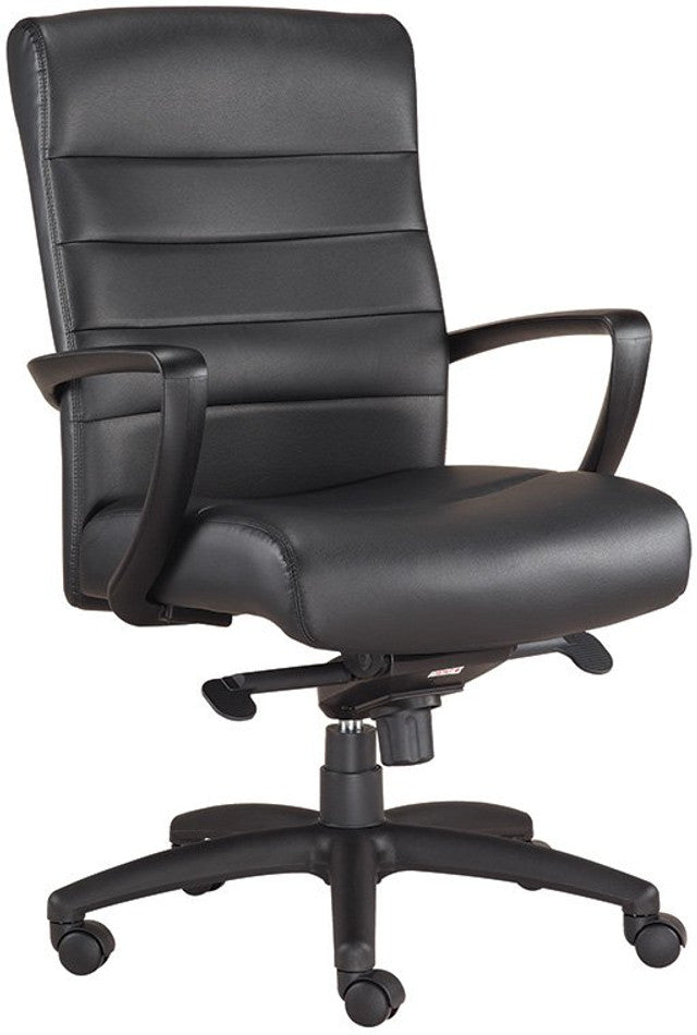 EuroTech Manchester Mid-Back Leather Executive Chair EUR-LE255-BRNL