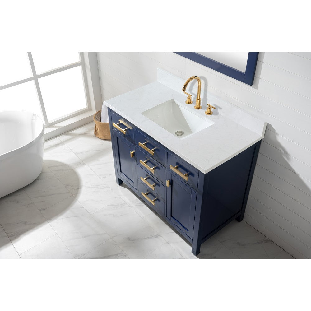 Design Element V01-42-BLU Valentino 42 Inch Single Vanity