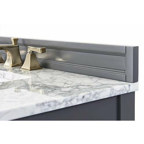 Ancerre Designs Adeline Single Vanity Set Italian Carrara White Marble Vanity Top