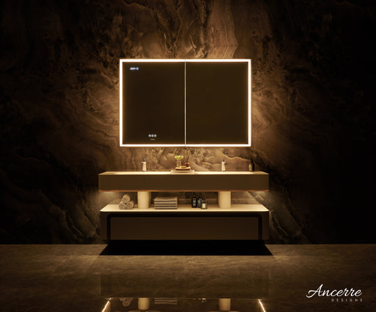 Ancerre Designs Pagani Led Mirror Cabinet With Defogger, Dimmer, Magnifier & Usb Outlet