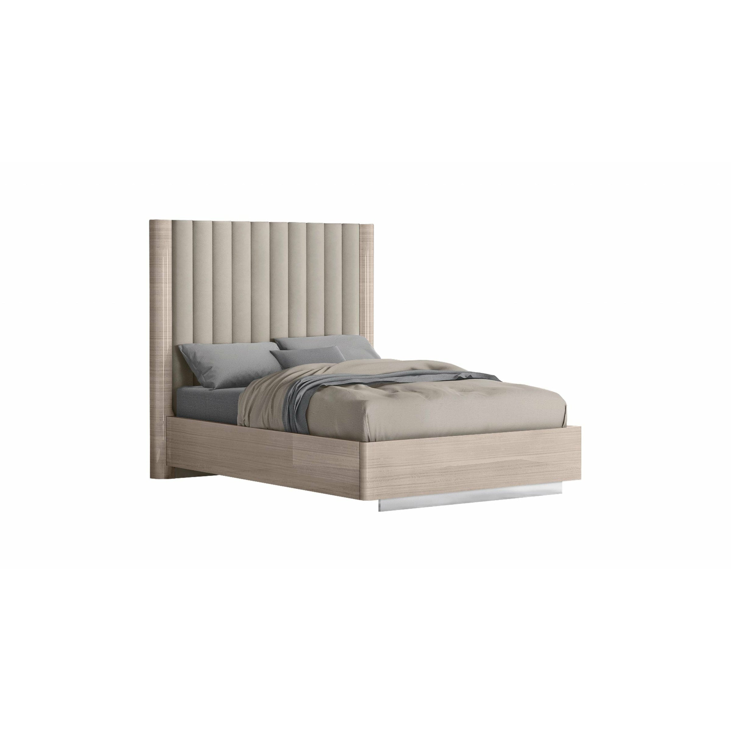 Whiteline Modern Living - Waves Bed Full BF1753-BEI/BEI