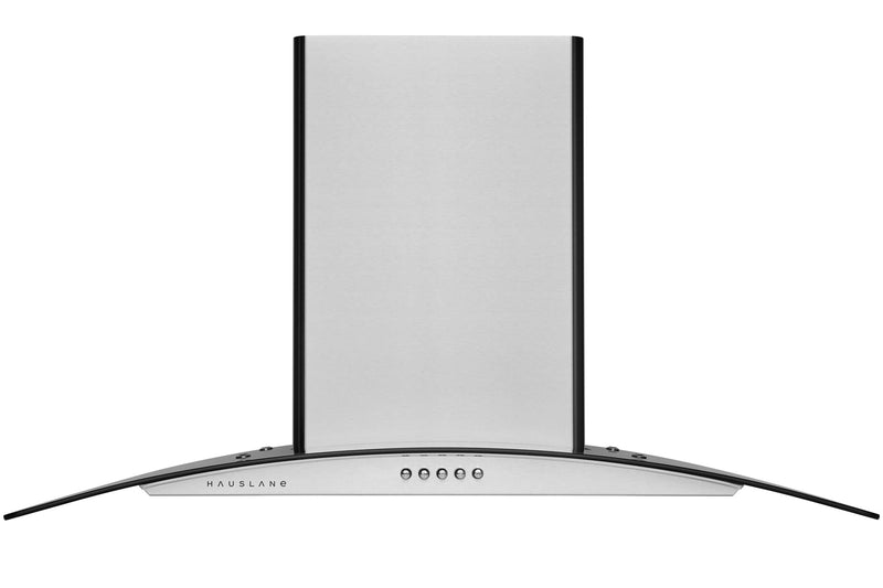 Hauslane 36-Inch Wall Mount Range Hood with Tempered Glass and Stainless Steel (WM-600SS-36)