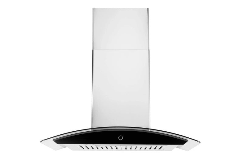 Hauslane Wall Mount Touch Control Range Hood with Tempered Glass in Stainless Steel (WM-639SS-36)