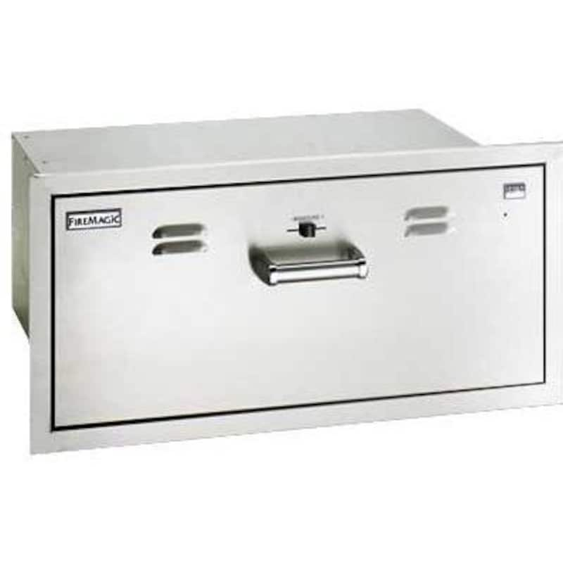 Fire Magic 30-Inch Built-In 110V Electric Stainless Steel Warming Drawer - 33830-SW