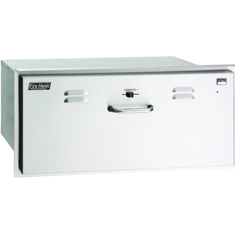 Fire Magic 30-Inch Built-In 110V Electric Stainless Steel Warming Drawer - 33830-SW