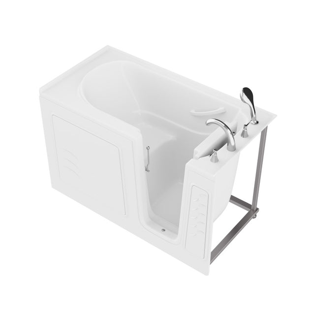 ANZZI 30 in. x 60 in. Right Drain Quick Fill Walk-In Soaking Tub in White AMZ3060WIRWS