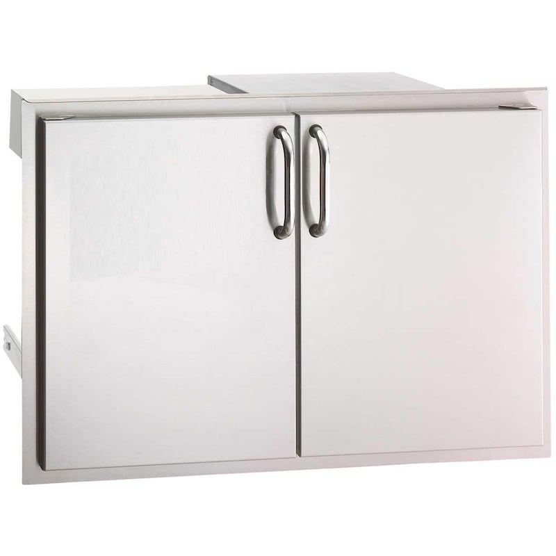 Fire Magic 30-Inch Double Access Door With Drawers And Trash Bin Storage - 33930S-12