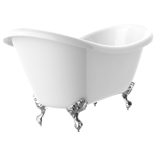 ANZZI 69.29” Belissima Double Slipper Acrylic Claw Foot Tub FT-CF130FAFT-CH