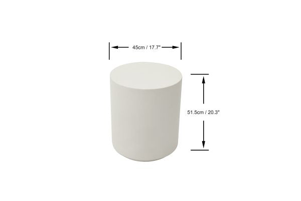 Elementi Living Column Series Side Table ROME-S-CW FEG03-CW