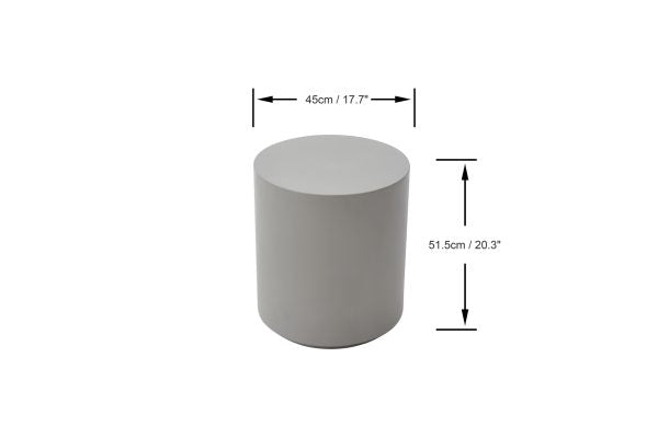 Elementi Living Column Series Side Table ROME-S-SG FEG03-SG