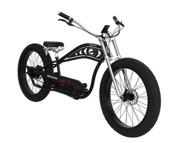 Micargi 26" Cyclone 48V Electric Fat Tire Beach Cruiser EB-CYCLONE-MBK