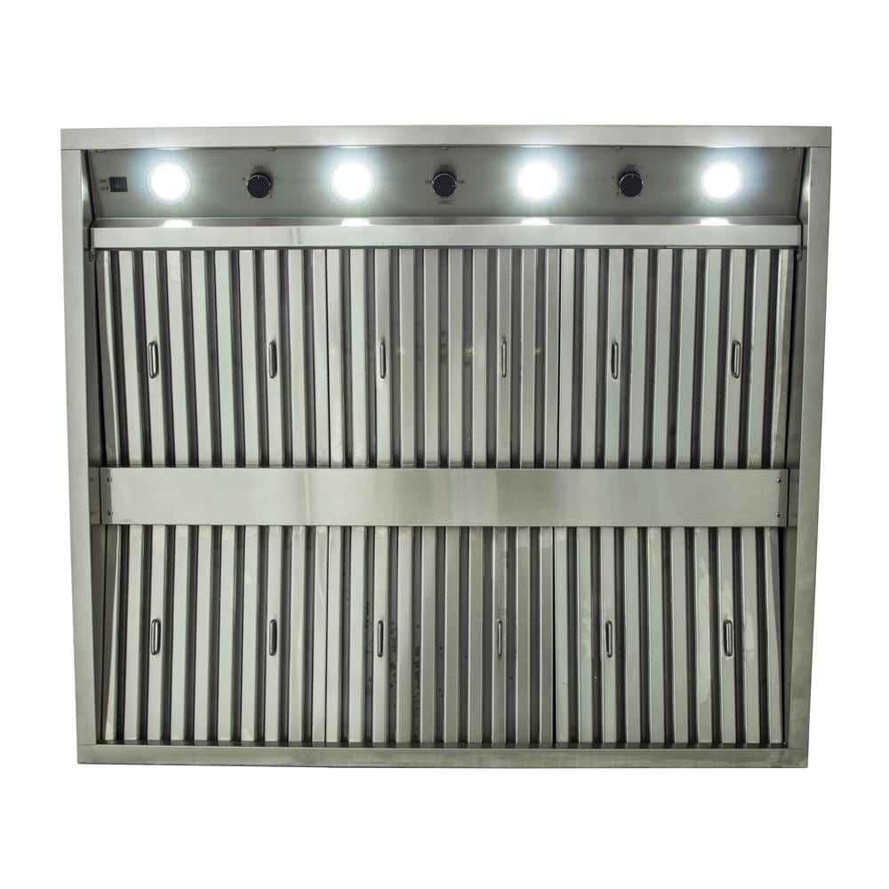 Blaze Stainless Steel Outdoor Vent Hood - 2000 CFM - BLZ-42-VHOOD