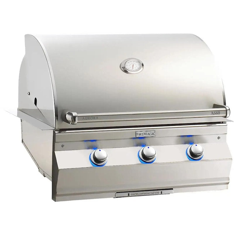 Fire Magic Aurora A660I Built-In Propane Gas Grill With Analog Thermometer - A660I-7EAP