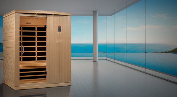 Golden Designs Madrid Elite 3 Person Ultra Low EMF FAR Infrared Sauna