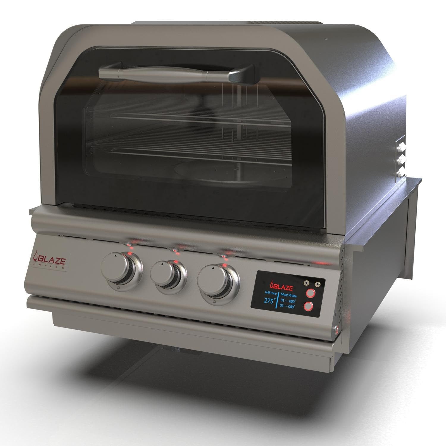 Blaze 26Inch Countertop Outdoor Pizza Oven Rotisserie & Countertop Sleeve - BLZ-26-PZOVN-LP