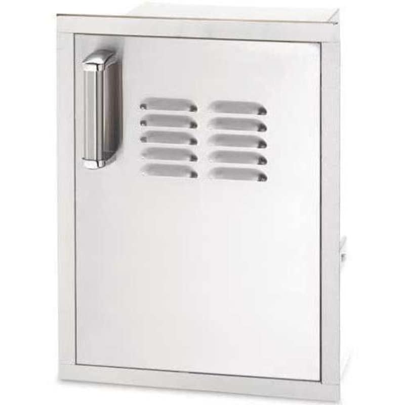 Fire Magic 14-Inch Right Hinged Soft Close Louvered Single Access Door With Propane Tank Storage - 53820SC-T