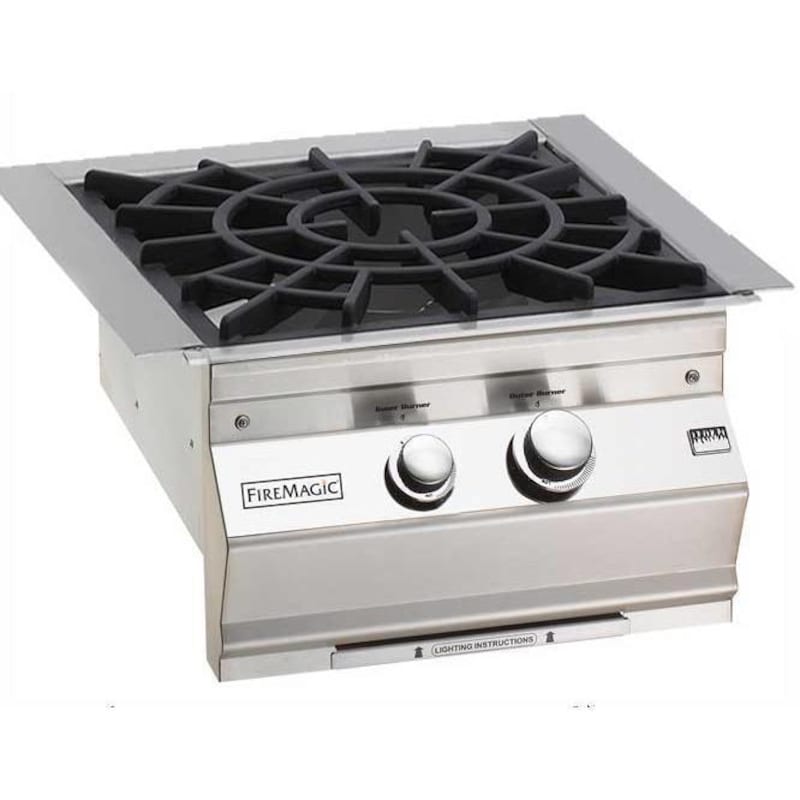 Fire Magic Classic Built-In Gas Power Burner W/ Stainless Steel Grid - 19-KB1N-0