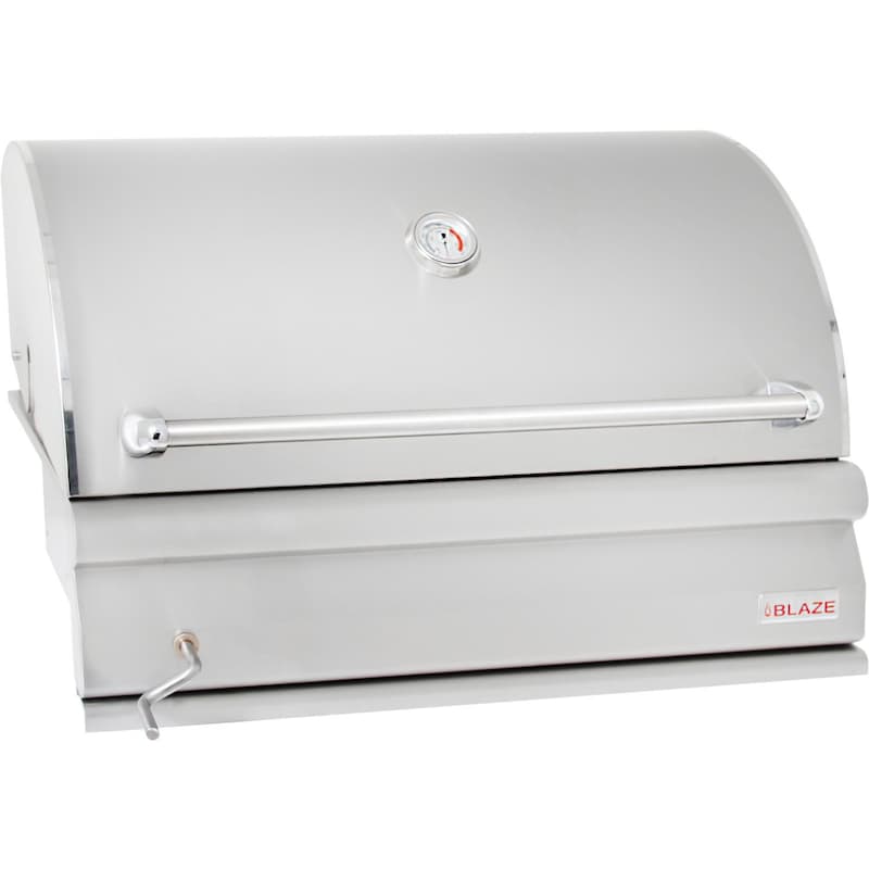 Blaze 32-Inch Built-In Stainless Steel Charcoal Grill With Adjustable Charcoal Tray - BLZ-4-CHAR