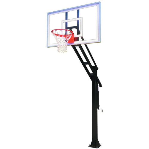 First Team Force In Ground Adjustable Basketball Goal  Force III-GR