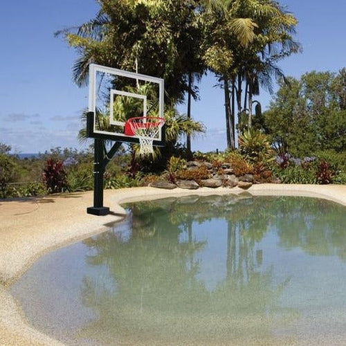 First Team HydroSport Swimming Poolside Basketball Hoop Goal HydroSport II