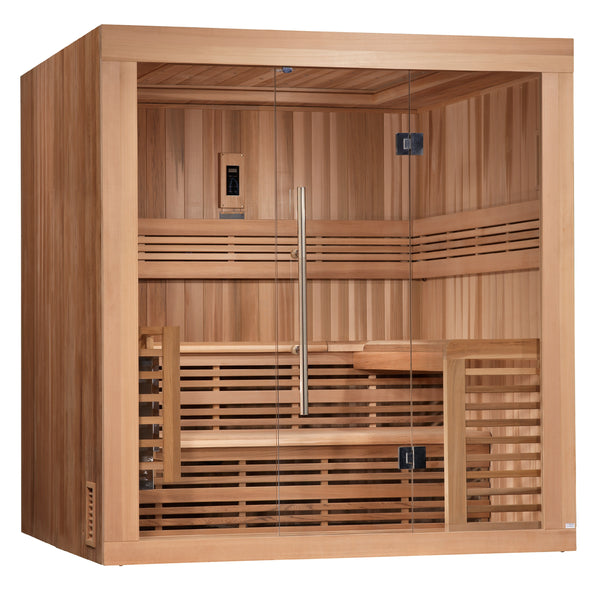 Golden Designs "Osla Edition" 6 Person Traditional Steam Sauna - Canadian Red Cedar