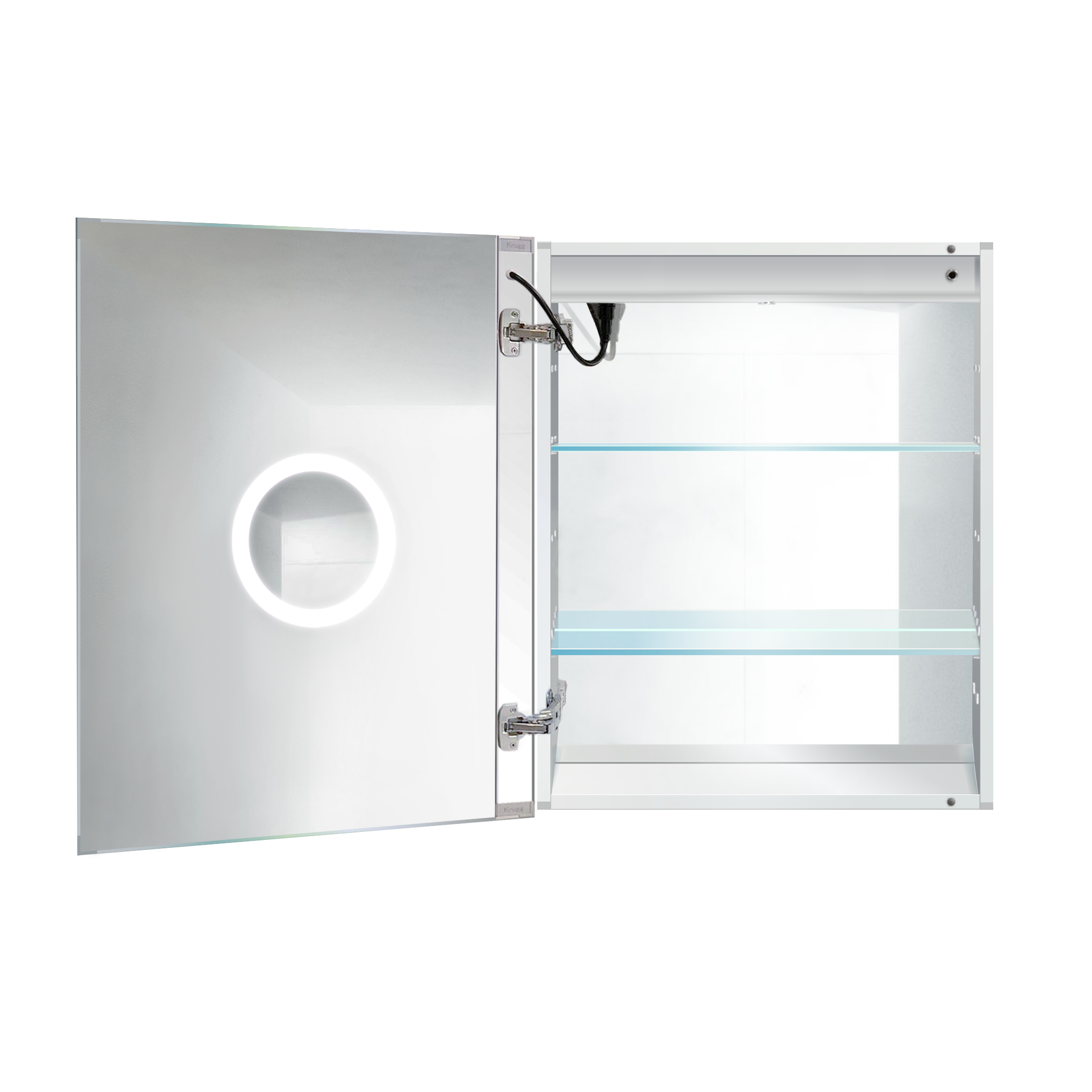 Krugg Svange 2430L 24″ X 30″ LED Medicine Cabinet w/Dimmer & Defogger