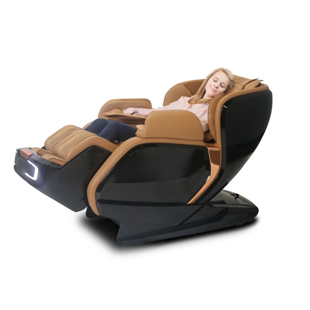 Kahuna Massage Chair Latest Technology SL-Track Auto Extension LM-6800T Black/Camel