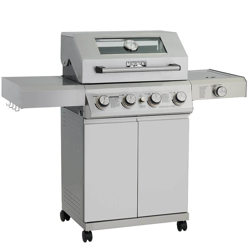 Monument Grills Mesa 400M Stainless Gas Grill 4 Burners Liquid Propane Gas