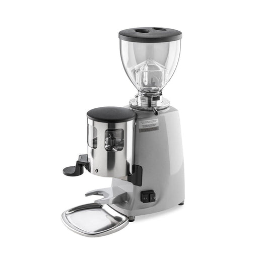 Mazzer Mini w/ Timer Switch Manual Doser Commercial Espresso Grinder - Silver MAZMINTS