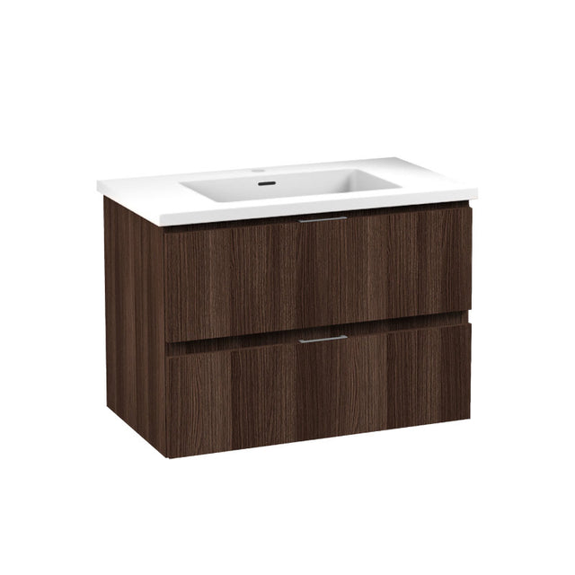 ANZZI Conques 30 in W x 20 in H x 18 in D Bath Vanity with Cultured Marble Vanity Top in White with White Basin VT-CT30-GY