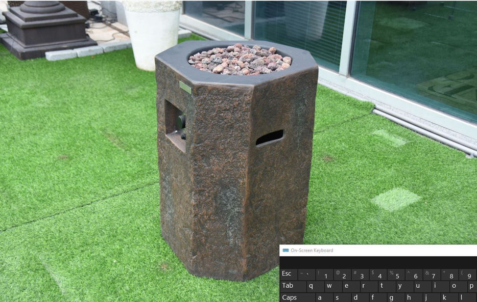 Modeno Basalt Column Fire Pit - OFG601