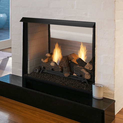 Monessen Lo-Rider Designer 36" See-Through Vent Free Gas Firebox LSTF36-B