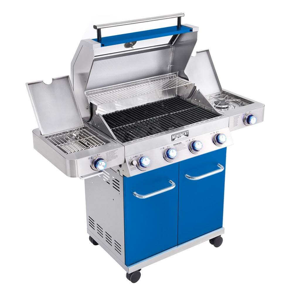 Monument Grills 35633  Colorful Infrared Gas Grill 4 Burners  Liquid Propane Gas