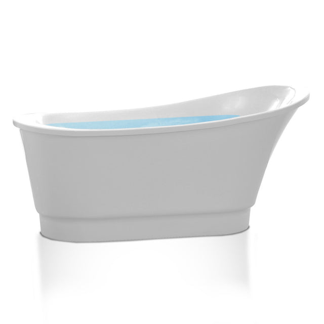 ANZZI Prima 67 in. Acrylic Flatbottom Non-Whirlpool Bathtub with Tugela Faucet  FTAZ095-0052C