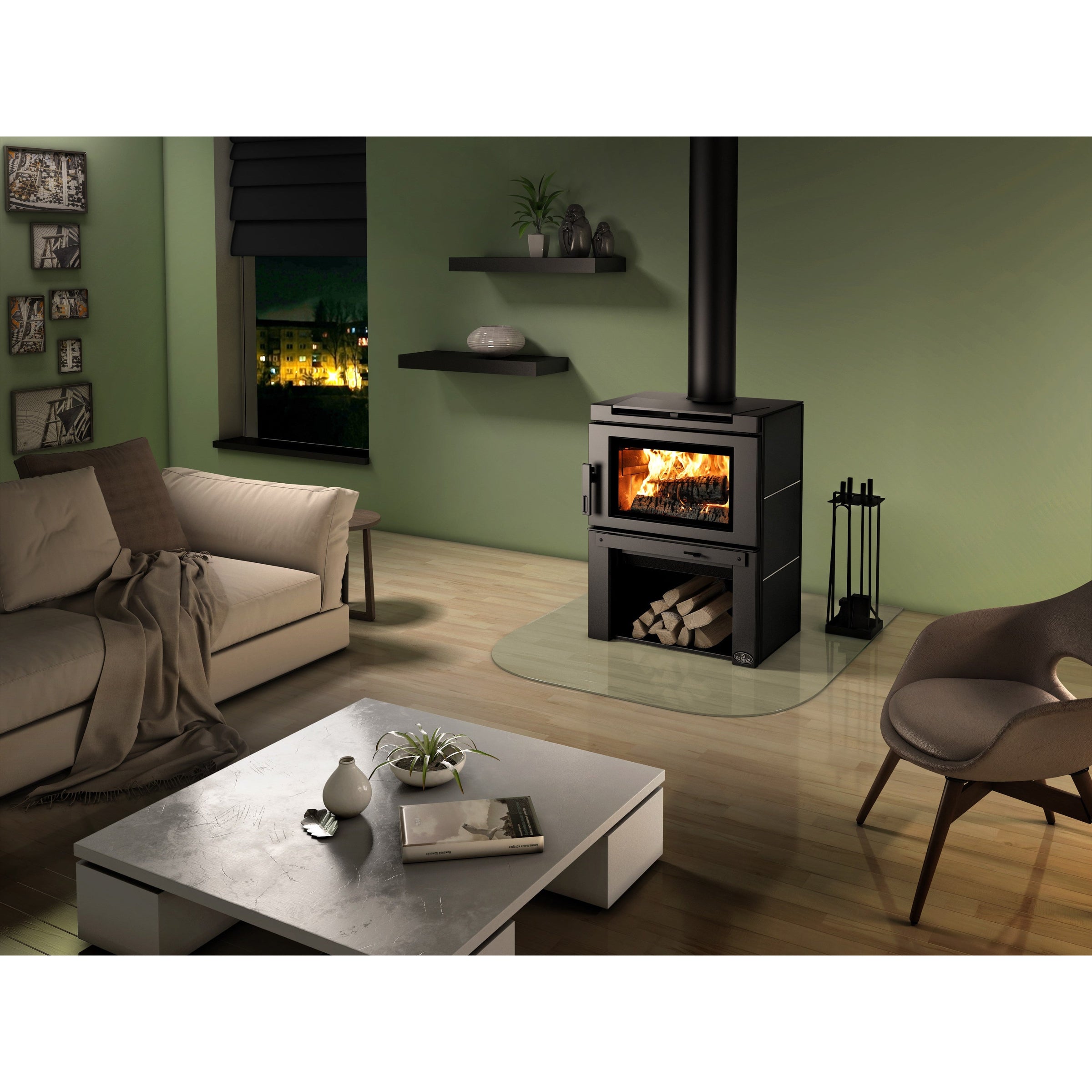 Osburn Matrix Wood Stove with Blower OB02032