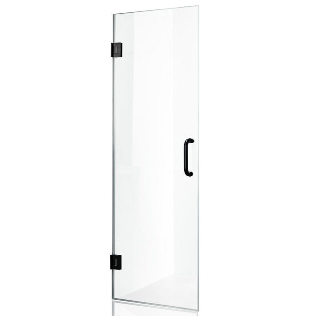 ANZZI Fellow Series 24 in. by 72 in. Frameless Hinged Shower Door with Handle SD-AZ09-01CH