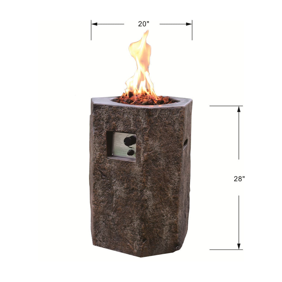 Modeno Basalt Column Fire Pit - OFG601