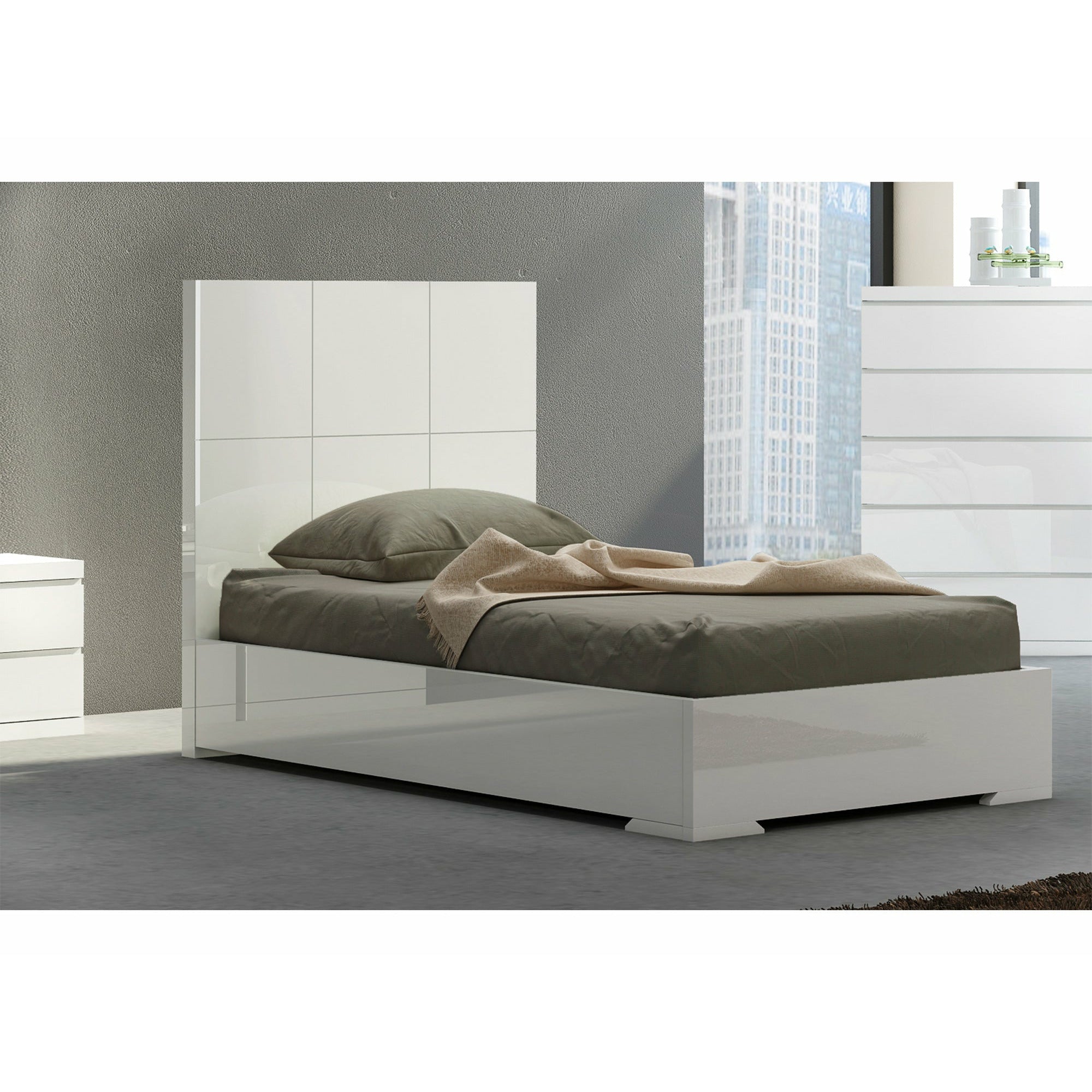 Whiteline Modern Living - Anna Bed Twin BT1207-WHT