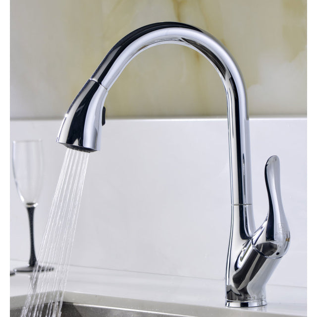 ANZZI Elysian Farmhouse 36 in. Kitchen Sink with Accent Faucet KAZ3620-031O