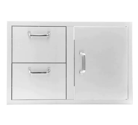 PCM 260 Series 32-Inch Access Door & Double Drawer Combo (Reversible) - RO BBQ | BBQ-260-DDC